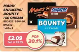 Bestway Mars Snickers Bounty Ice Cream offer