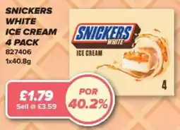 Bestway Snickers white ice cream offer