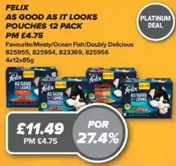 Bestway Felix as good as it looks pouches 12 pack offer