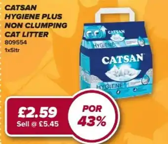 Bestway Catsan hygiene plus non clumping cat litter offer