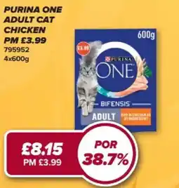 Bestway Purina one adult cat chicken offer