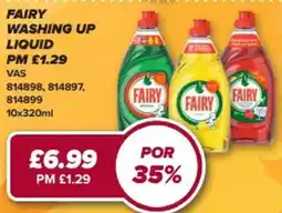 Bestway Fairy washing up liquid offer