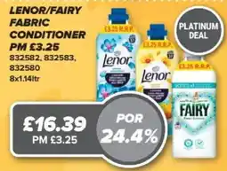 Bestway Lenor/fairy fabric conditioner offer