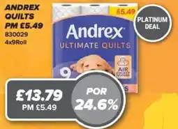 Bestway Andrex quilts offer