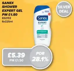Bestway Sanex shower expert gel offer