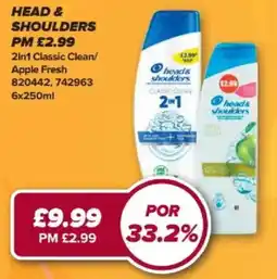 Bestway Head & Shoulders offer