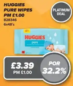 Bestway Huggies pure wipes offer