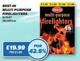 Bestway Best-in multi-purpose firelighters offer