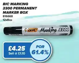 Bestway Bic marking 2300 permanent marker offer