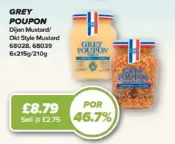 Bestway Grey Poupon Dijon Mustard offer