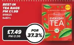 Bestway Best-In Tea bags offer