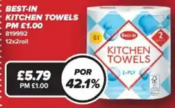 Bestway Best-in kitchen towels offer