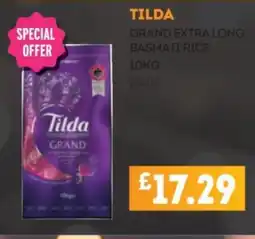 Bestway Tilda grand extra long basmati rice offer