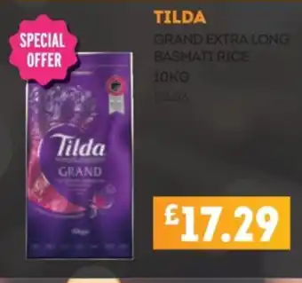 Tilda grand extra long basmati rice