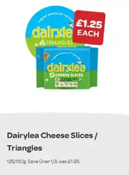 Spar Dairylea cheese slices / triangles offer
