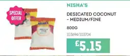 Bestway Nisha's desicated coconut - medium/fine offer