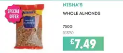 Bestway Nisha's whole almonds offer