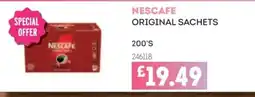 Bestway Nescafe original sachets offer