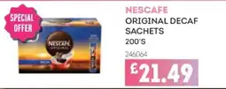 Bestway Nescafe original decaf sachets offer
