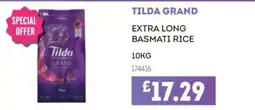 Bestway Tilda grand extra long basmati rice offer