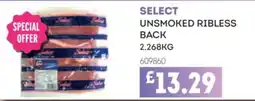 Bestway Select unsmoked ribless back offer