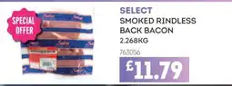 Bestway Select smoked rindless back bacon offer