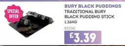 Bestway Bury black puddings traditional bury black pudding stick offer