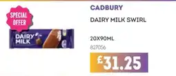 Bestway Cadbury dairy milk swirl offer