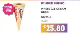 Bestway Kinder bueno white ice cream cone offer