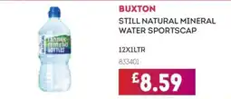 Bestway Buxton still natural mineral water sportscap offer