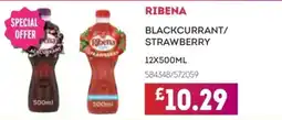 Bestway Ribena blackcurrant/strawberry offer
