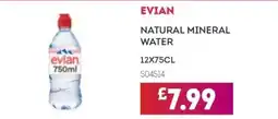 Bestway Evian natural mineral water offer