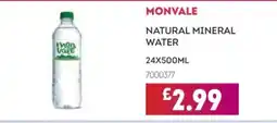 Bestway Monvale natural mineral water offer