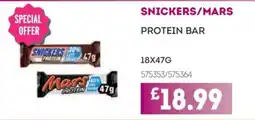 Bestway Snickers/Mars protein bar offer