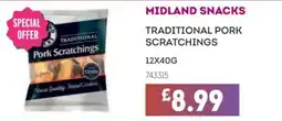 Bestway Midland snacks traditional pork scratchings offer