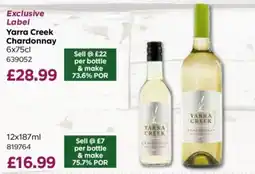 Bestway Yarra Creek Chardonnay offer