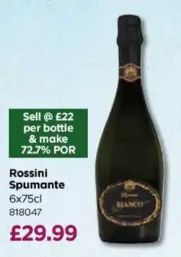 Bestway Rossini spumante offer