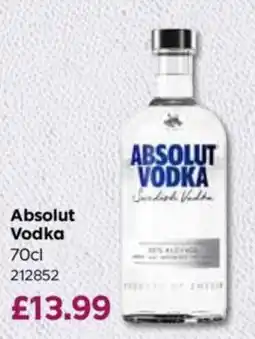 Bestway Absolut vodka offer