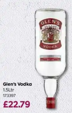 Bestway Glen's Vodka offer