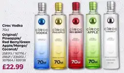 Bestway Ciroc vodka offer