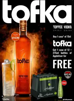 Bestway Tofka toffee vodka offer