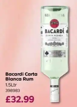 Bestway Bacardi Carta Blanca Rum offer