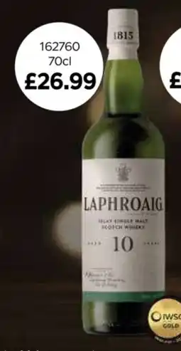 Bestway Laphroaig malt whisky offer