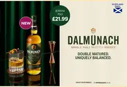 Bestway Dalmunach single malt scotch whisky offer