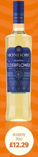 Bestway Mondoro elderflower aperitivo offer