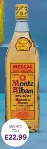 Bestway Monte Alban mezcal offer