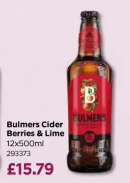 Bestway Bulmers cider berries & lime offer