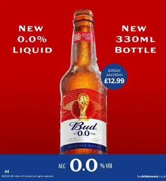Bud 0.0% liquid
