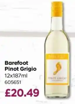 Bestway Barefoot Pinot Grigio offer