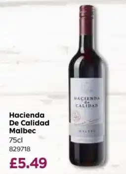 Bestway Hacienda de calidad malbec offer